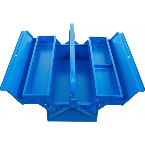 BGS Boîte à outils métallique, vide, 420 x 200 x 150 mm, 3 compartiments (1/5)