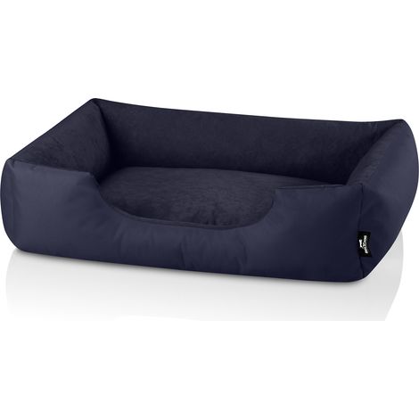 BedDog® ZARA colchón para perro, cama para perro, sofá, cesta para perro:L, NAVY-BLUE (azul oscuro) (1/5)