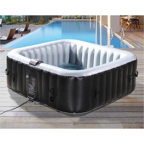NICE PVC Inflatable Spa - 6 posti - Grigio / Nero (1/4)