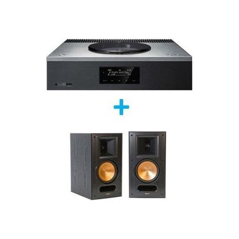 Amplificatore Hi-Fi Technics SA-C600EG-S Argento + un paio di diffusori compatti Klipsch RB-61 MK II Nero