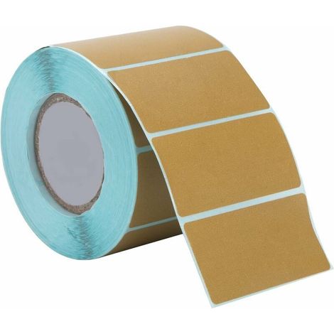 Étiquettes Autocollantes 800 Pièces Cuisine Bureau Thermiques Vierges Étiquettes d&39adresse pour Confiture Bouteilles Dossier Emballages Cadeaux 60x30mm Brun (1/5)