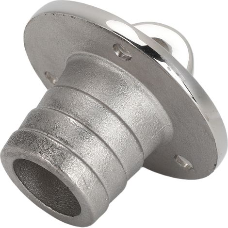 Ablaufstopfen 25 mm runder Ablauf aus Edelstahl für Boote und Schiffe (1/5)