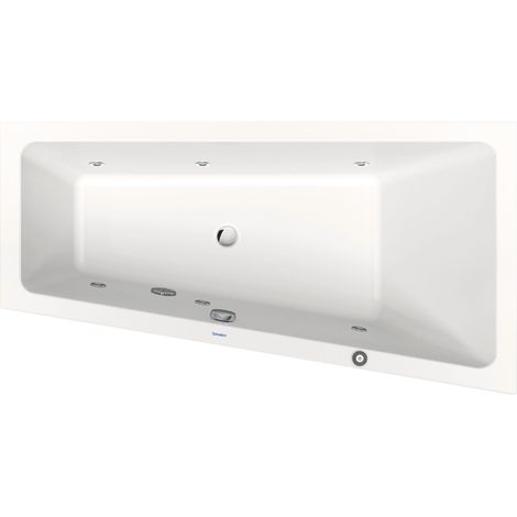 Duravit No.1 bañera de hidromasaje empotrada, trapezoidal,
