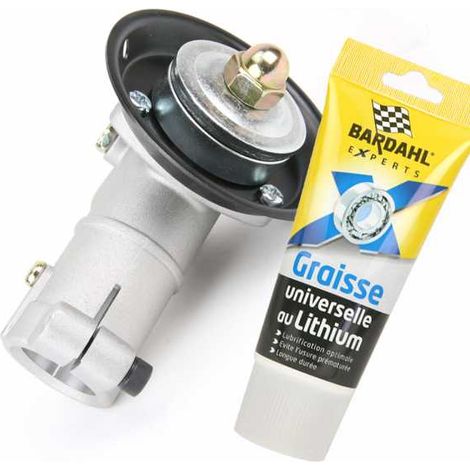 Renvoi angle pour débroussailleuse tube Ø 26 mm 9 cannelures + graisse (1/5)