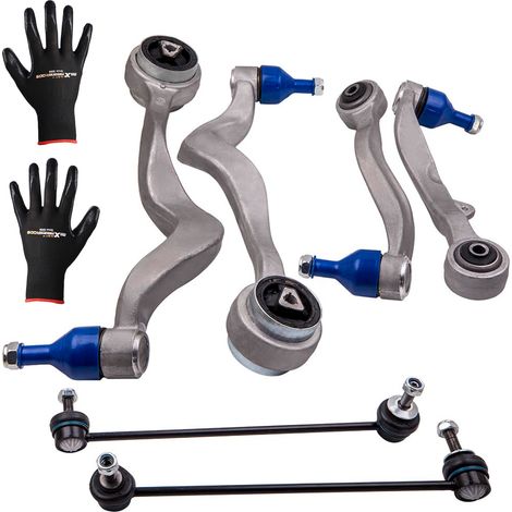 6PCS FRONT LOWER SUSPENSION WISHBONE CONTROL ARMS LH&RH FOR BMW 5 SERIES E60 E61 (1/5)
