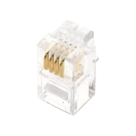 connecteurs - modular - 6 points / 4 contacts - cat3 - lot de 10 - gigamédia mj6p4c