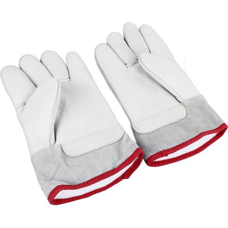 Gants de protection imperméables en cuir de vachette, résistants au froid et aux basses températures, pour chambre froide à ammoniac liquide, doublure excellente, taille 26 cm, modèle D226N‑26CM L (1/5)