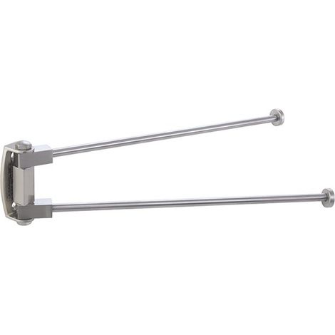 STILHAUS Saturno aste porta salviette 2 bracci mobili acciaio satinato codice prod: 000ST1654