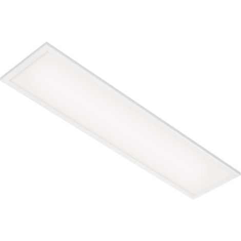 Panneau LED, plafonnier LED, lampe de plafond 22 Watt, 2.200 Lumen, 4.000 Kelvin, Blanc, 100 x 25 x 6 cm (L x l x H) 7067-016 (1/5)