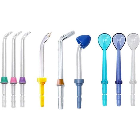 9 Stück / Set Busse Jet Wash Zahnreiniger Irrigator Dental Oral Zubehör für Zahnseide (1/5)