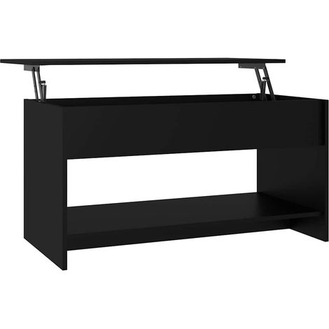 Maison Exclusive - Couchtisch Schwarz 102x50x52,5 cm Holzwerkstof (1/5)