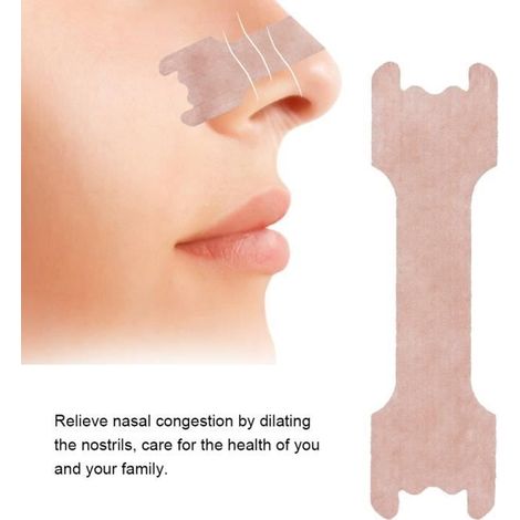 YINN 100Pcs Anti Ronflement Dilatateur Nasal Snore Stopper Améliorer Sommeil Bandelettes Sommeil Bien Dormant Dispositif D\'ai A8 (1/4)