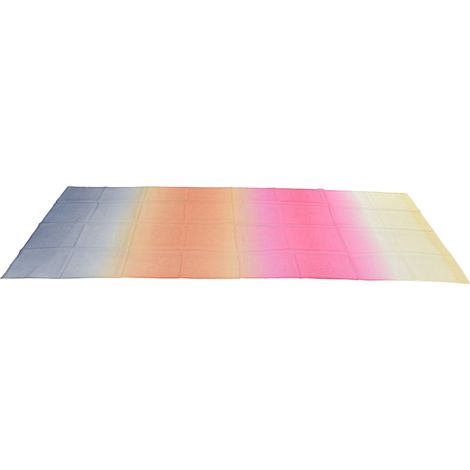 Voilage vertical occultant arc-en-ciel QuanDuoli 1x2,7m prêt à poser, rideau séparateur gris clair pour chambre salon balcon (1/5)