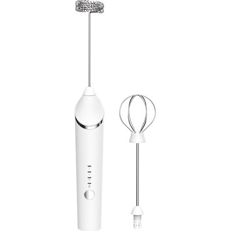 Mousseur à lait électrique multifonctionnel – 5 têtes de mélange – Rechargeable par USB-C (1/5)