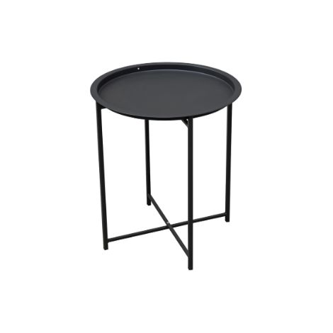 Tavolino rotondo Ø 46 cm in ferro antracite MALIGI HOME MG-ALISSA Antracite (1/2)