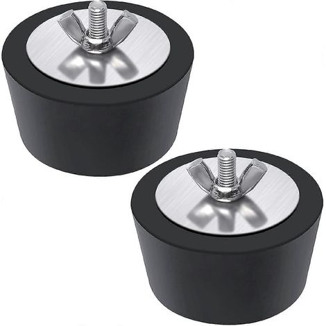 Lot de 2 bouchons d'hivernage pour piscine, bouchons en gel expansif en caoutchouc de 38 mm (1,5 po) pour l'entretien des raccords de tuyauterie de piscine et spa pendant l'hiver (1/5)