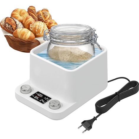 Chauffe Levain avec Bain-Marie 360°, Contrôle Précis de la Température à 1°C (21-40°C), Minuteur 198H (1/5)
