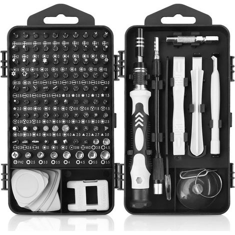 115-in-1 Präzisionsschraubendreher-Set, Elektronik-Reparaturset für MacBook, Laptop, iPhone, Switch, Watch, Türklingel und PS5 (1/5)