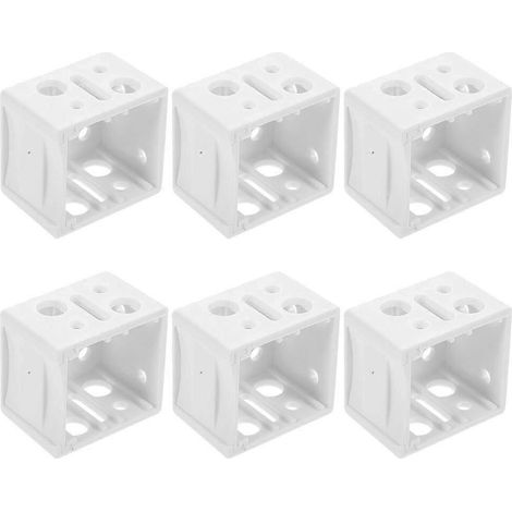 Support de fixation pour boîte de 6 pièces, support de rail supérieur de rechange pour stores de fenêtre de 1 pouce (1/2)