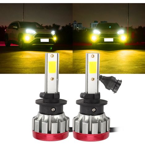 Une paire d'ampoules de phares antibrouillard 30W EV19 880/881 3000K, lumière dorée 3000LM (G0037) (1/5)
