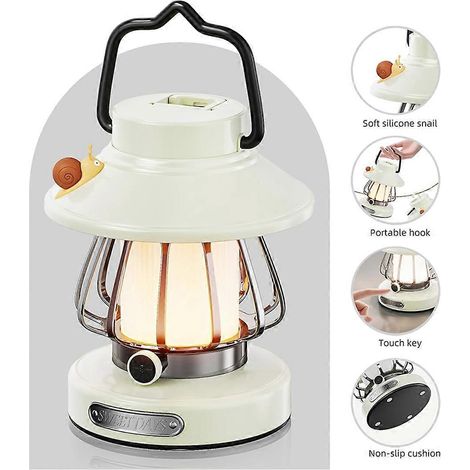 Wiederaufladbare LED-Getriebelampe für Kinder, weiß (1/5)