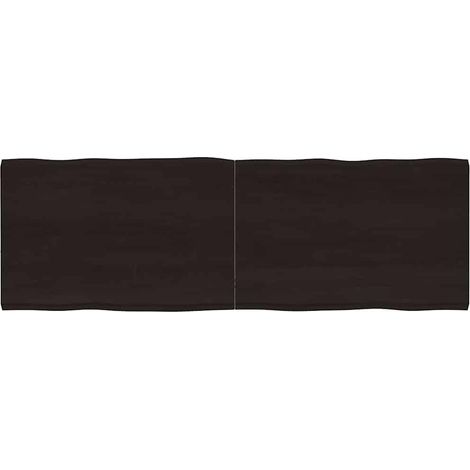 Tischplatte 180x60x(2-4) cm Massivholz Behandelt Baumkante