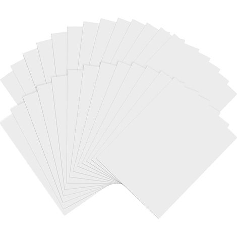10 Films Thermorétractables Transparents A4 Mats En Plastique Rétractable Pour Bricolage, Bricolage, Badge, Bijoux, Pendentifs 20 x 29 cm (1/5)