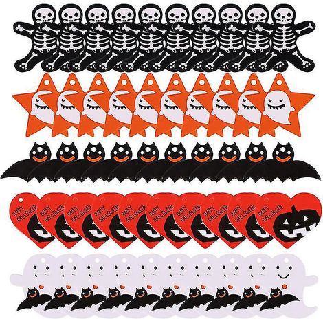 50 Halloween-Etiketten für Halloween-Dekorationen (1/3)