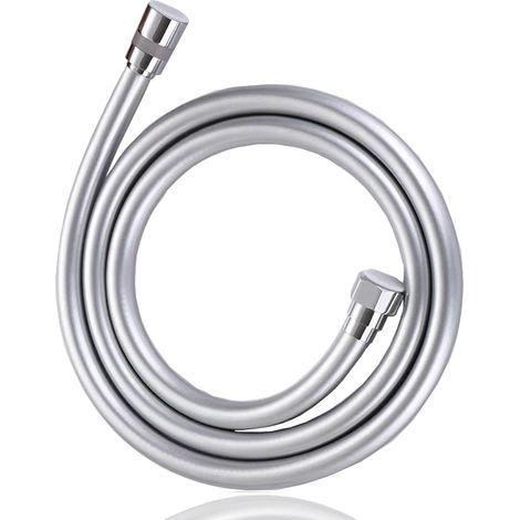 Tuyau douche 1,5m Flexible Douche en PVC Avec double protection anti-torsion, Remplacement Universel, Avec double tête en laiton de qualité supérieure, Anti-torsion (1/5)