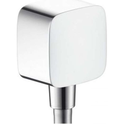 Hansgrohe PuraVida - Wandanschluss Fixfit mit Rückflussverhinderer und Kugelgelenk, verchromt 27414000 (1/2)