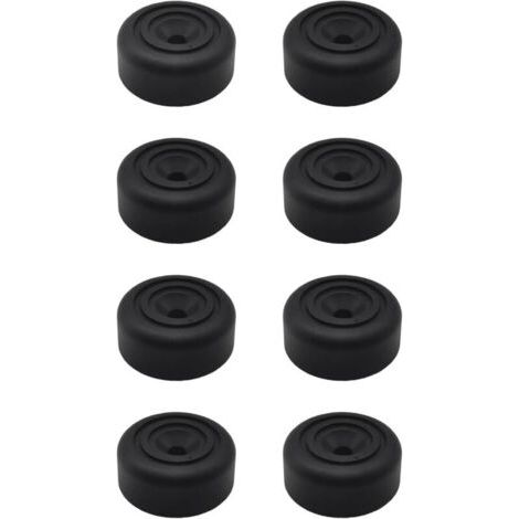 8 pièces Pieds de Meuble Ronds Ø 33 x H 13 mm Pieds d'armoire en Plastique Pieds pour Meubles Canapé Pieds ， canapé, Chaise (1/4)