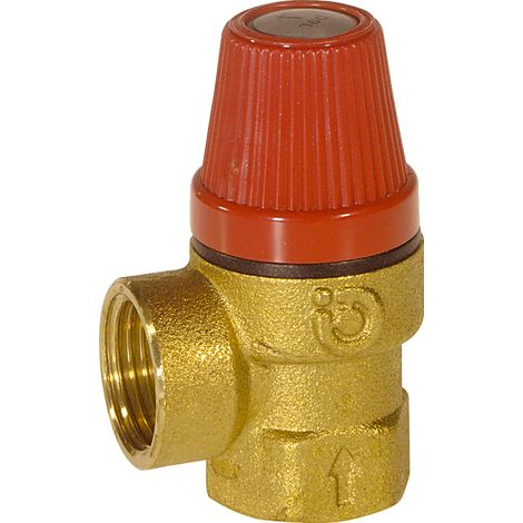 Thermador – Soupape de sécurité chauffage central 15x21 3B laiton – Pression max 10 bars – Température 5/110°C – Corps laiton NF