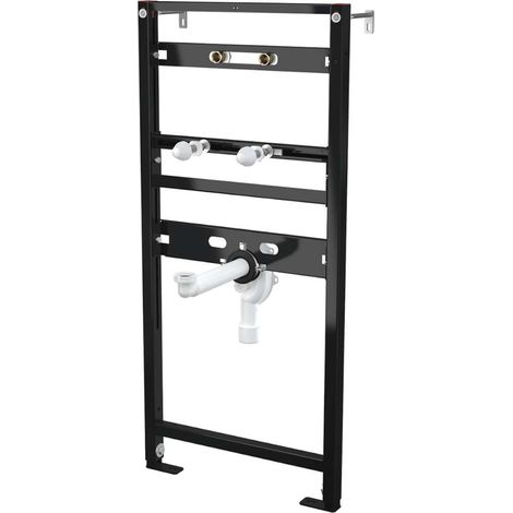 Alca - Installazione a parete per lavabo e miscelatori a parete, con sifone incorporato, altezza di costruzione 1,12 m A104AVS/1120 (1/3)