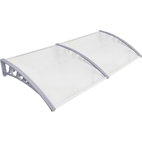 Haustürvordach Türvordach Vordach Transparent - Haustürüberdachung, Hausvordach, Überdachung - 100×200 cm