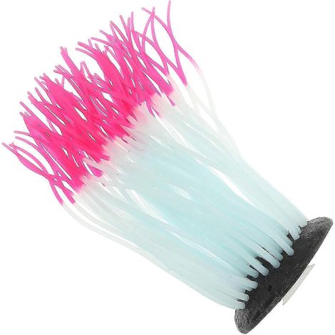 Anémone de mer lumineuse en silicone, ornement pour aquarium (1/5)