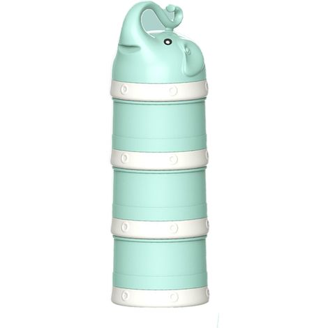 Distributeur De Poudre Pour Bébé - Récipient Empilable Pour Préparation De Lait - 3 Compartiments - 80 G Par Compartiment - Pour Voyage (1/5)