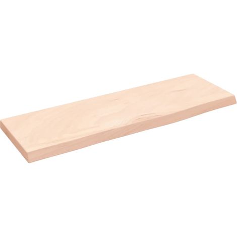 vidaXL Ripiano a Parete 60x20x2 cm Legno Massello Rovere Non Trattato (1/5)