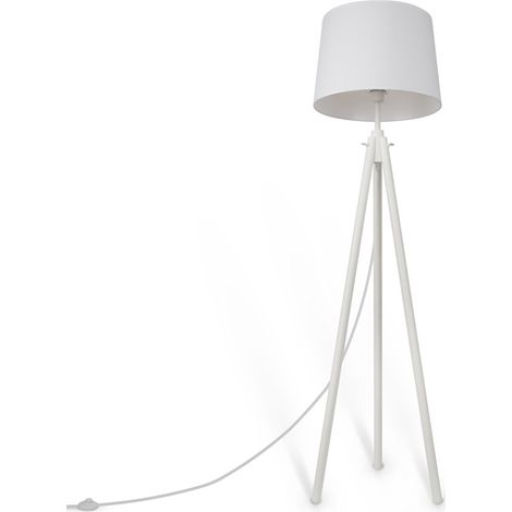 Lampada da terra bianca treppiede Calvin Maytoni E27 (1/5)
