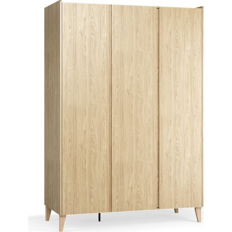 Schrank Muve mit 3 Türen, Holzoptik, 60cm