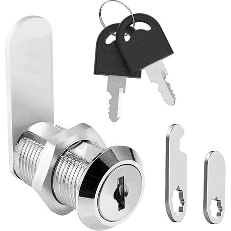 verrou de sécurité pour barillet boîte aux lettres, serrure à came pour tiroir d'armoire, boîte à outils, verrous porte de placard avec clés, serrure casier meuble caisse 30mm (1/5)