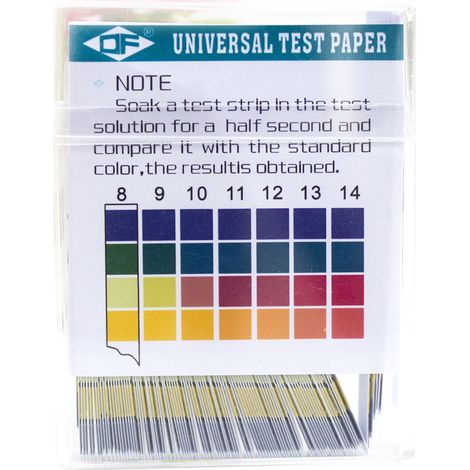 100 feuilles de papier test pH 0 à 14, mesure rapide et précise, bandelettes de papier test acide-alcalin (1/5)