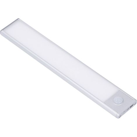 39 LEDs, Bewegungsmelder, Magnetverschluss, USB-aufladbar, Silber (1/5)