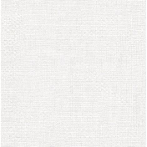 Paire de Petits rideaux Unis en Etamine Blanc 70x200 cm (1/2)