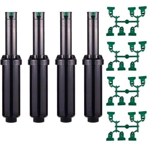 Set di 4 Irrigatore Hunter SRM04 1/2'', Irrigatore a Turbina, Portata da 4,9 a 14 m, Angolo Regolabile