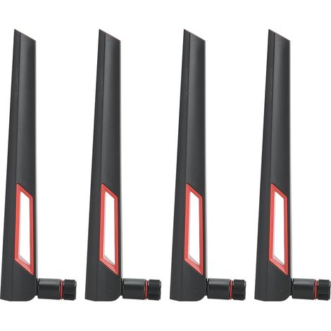 4 antennes WiFi omnidirectionnelles SMA compatibles avec RT-AC68U, EX6200, AC15, AC3200 et AC66U (1/5)