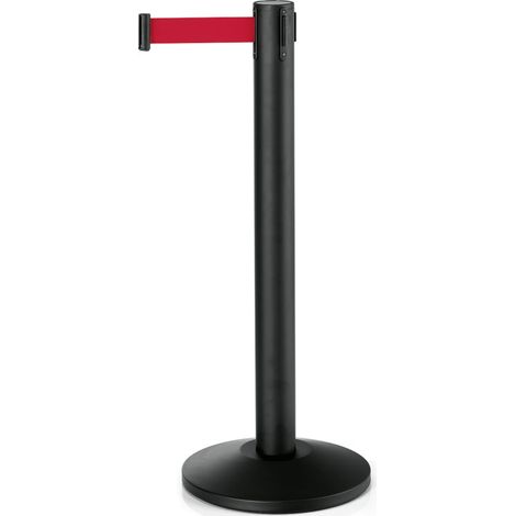 Poteau noir sangle rouge 450 cm LARGEFLEX - Was Germany