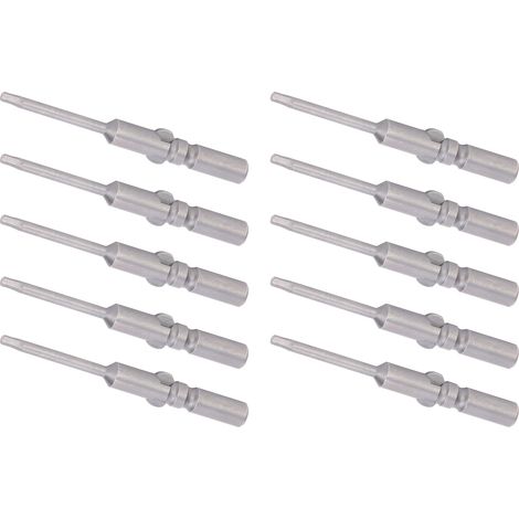 Jeu de 10 embouts de tournevis électrique 2mm, pointe magnétique, acier trempé, modèle 802, boîte plastique incluse. (1/5)