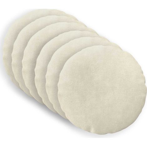 vidaXL Cuscino con cuscino HEERLEN 6 pz Crema Fleece in (1/5)