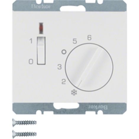 Berker Regulador de temperatura moderno blanco polar