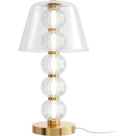 Maytoni Amulet Lampe de table moderne en verre doré 3000 K 500 lm